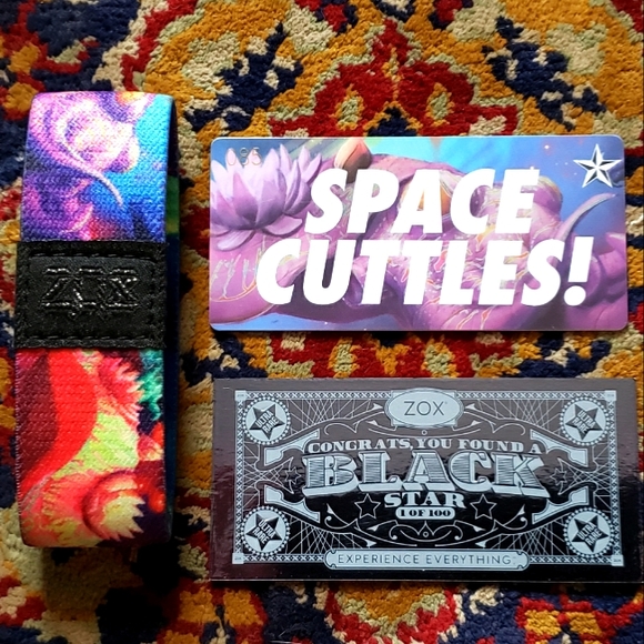 zox Jewelry - Space Cuttles (Black Star) Med. Zox Strap